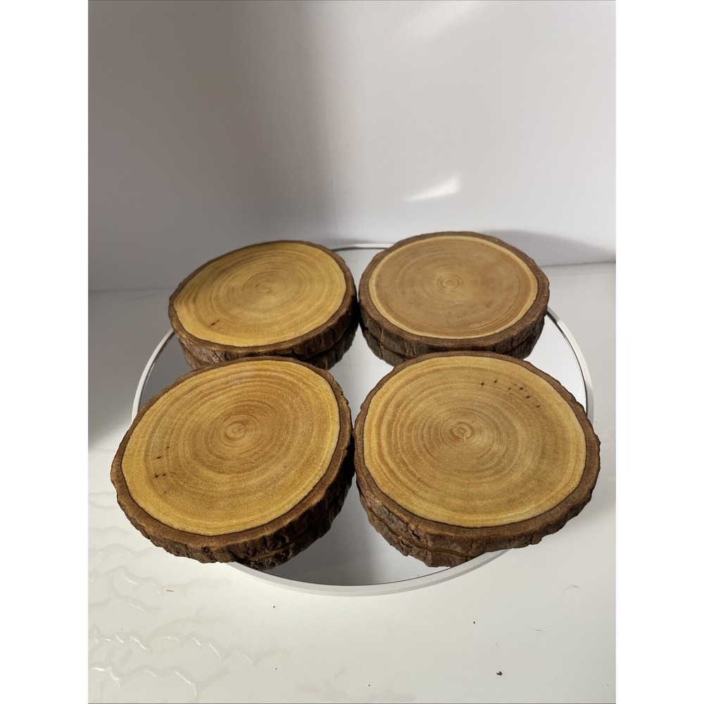 Wood Coasters 4 Pack‎